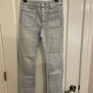 Striped Anthropologie Jeans
